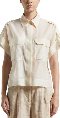 Peserico Peserico Concealed Button Blouse