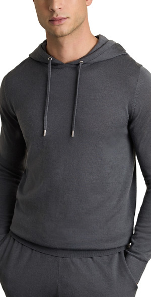 Merino.tech 100% Merino Wool Hoodie Men - Slim Fit Merino Wool Base - View #12