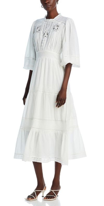 vanessa bruno cotton dress Diane Dress Cotton Blend White , Vanessa Bruno