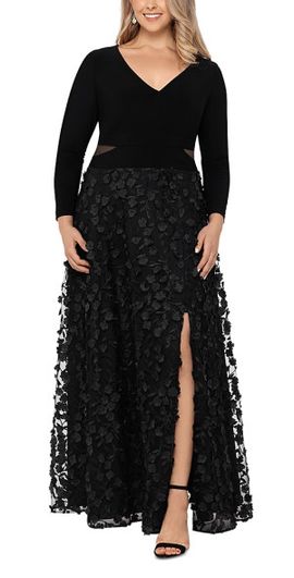 chinese dress ladies Amazon.com: Xscape Womens Long Sleeve Raised Floral Lace Midi Length (Reg  and Petite) Cocktail Dress, Navy, 4 US : Clothing, Shoes & Jewelry main image 1
