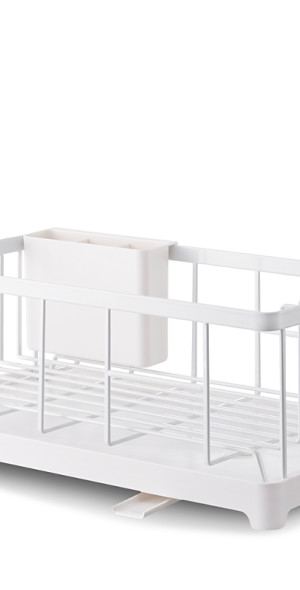 Yamazaki Tower Dish Drainer - Black, Compact Self-Draining Design, Saves Counter Space, ABS Resin - View #10
