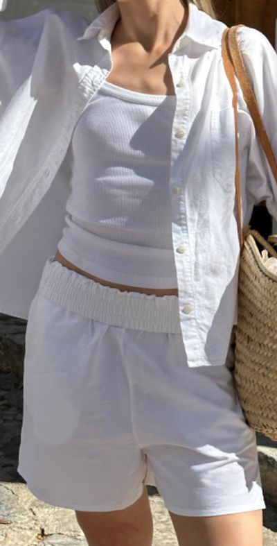 Djerf Avenue Breezy Shorts White