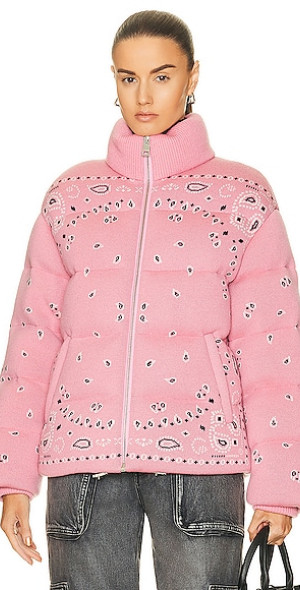 ALANUI Bandana Jacquard Puffer Jacket