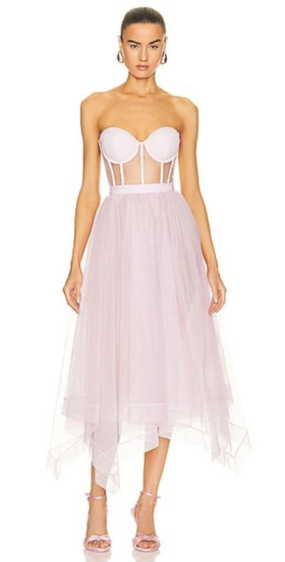 strapless open back dress Gorgeous Pre-Fall 2011 Alexander McQueen by Sarah Burton Pink Silk Chi –  Shrimpton Couture main image 0