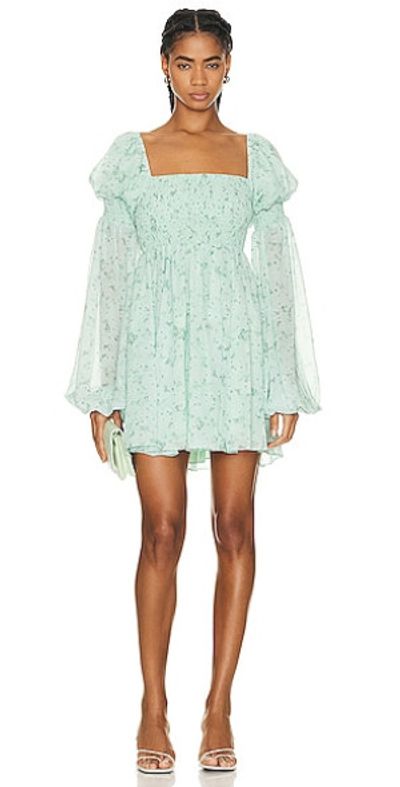 white christmas dresses Caroline Constas Calla Polka Dot Gathered Mini Dress main image 0