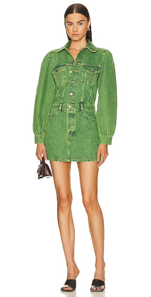 Ganni Soft Rigid Denim Mini Dress main image 1