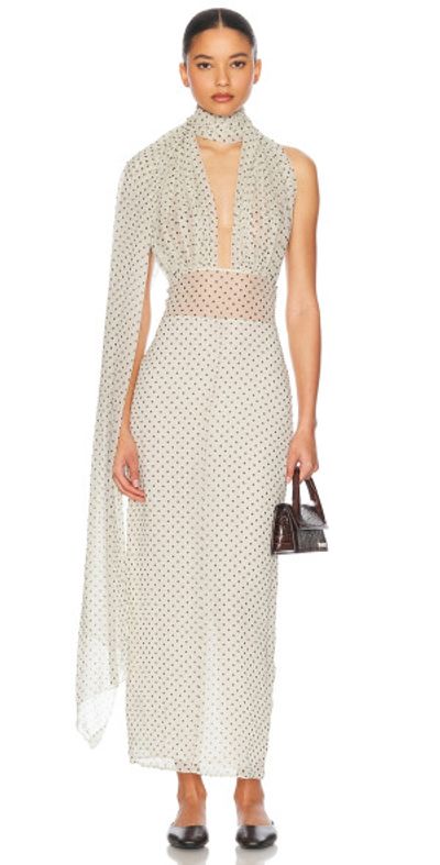 helsa dresses The Ruched Open Back Jersey Dress