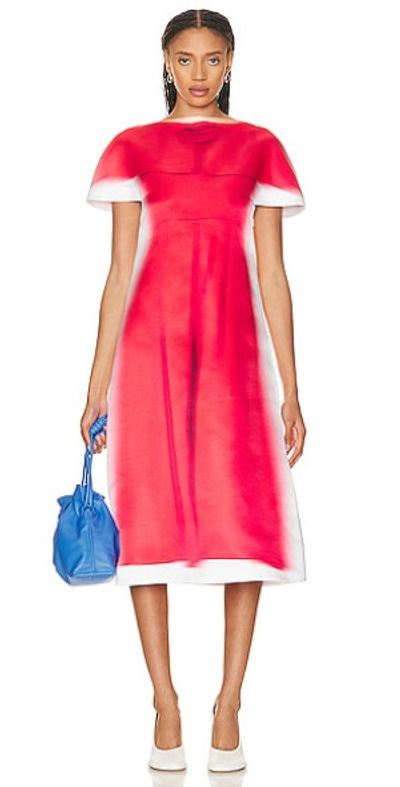 trendy fall dresses Chic Rust Orange Ruffled Midi Dress