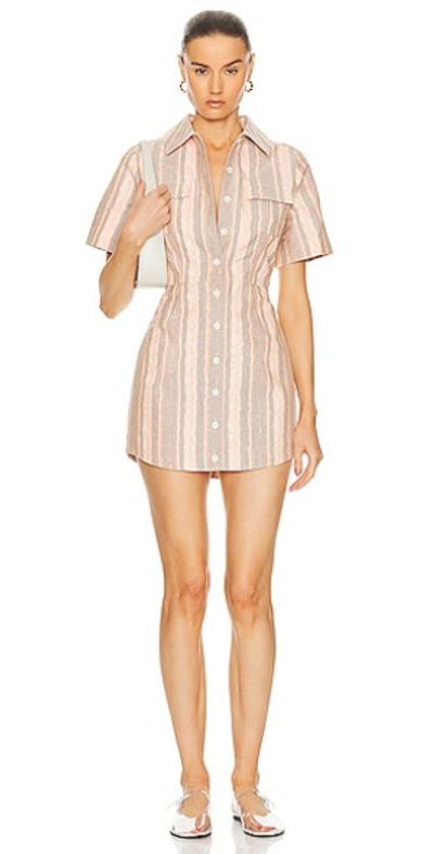mae linen blend shirt dress The Mama Set Linen Shirt Dress main image 0