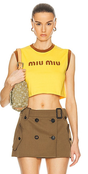 Miu Miu - Logo Tank Top