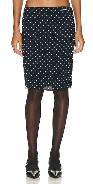 Miu Miu - Sheer Polka Dot Skirt