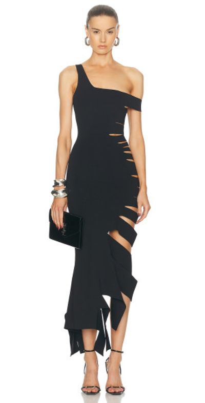 Mugler - Cut Out Midi Dress