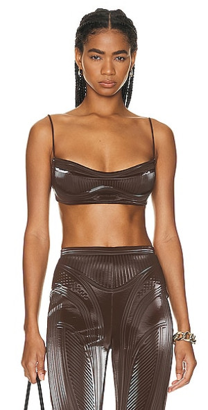 Mugler(ミュグレー) メッシュ パネル コルセット トップス Mugler(ミュグレー) メッシュ パネル コルセット トップス Mugler