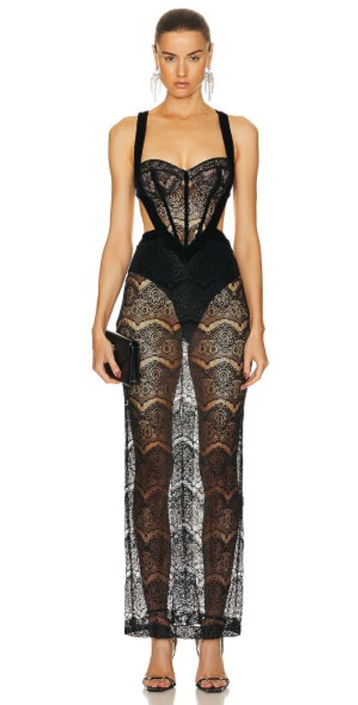PatBO - Lace Bustier Maxi Dress PatBO - Lace Bustier Maxi Dress