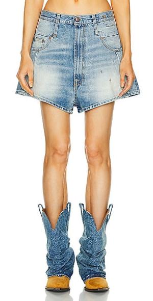 R13 Double Belt Loop Venti Short