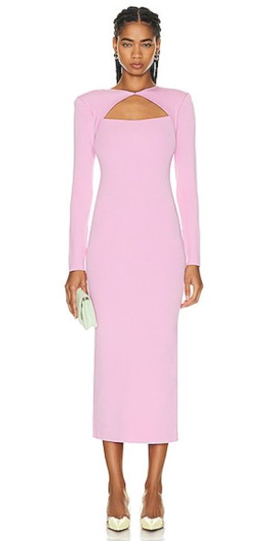 Roland Mouret Long Sleeve Knit Midi Dress