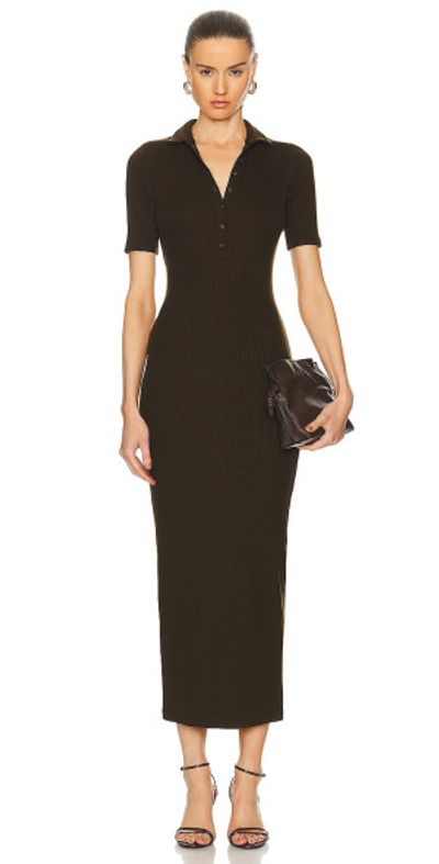 SPRWMN - Rib Polo Maxi Dress