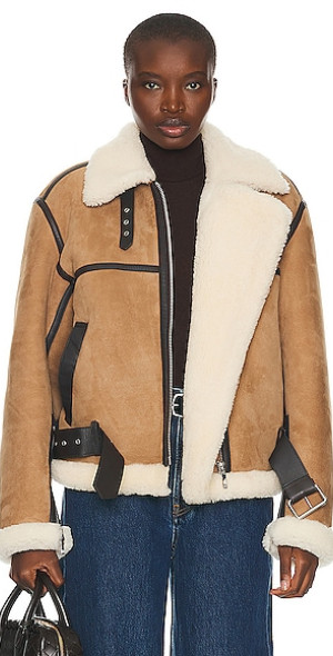 Toteme - Shearling Aviator Jacket