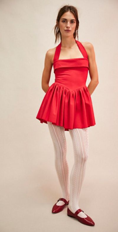 delfi pleated mini dress Madi Pinstripe Dress