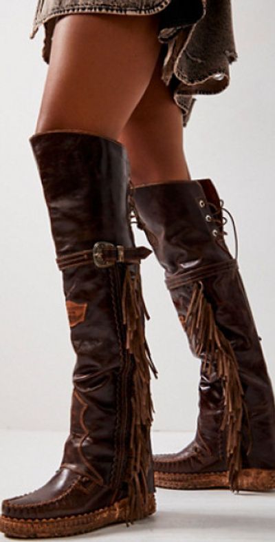 El Vaquero Leather Drifter Tall Mocc Boots