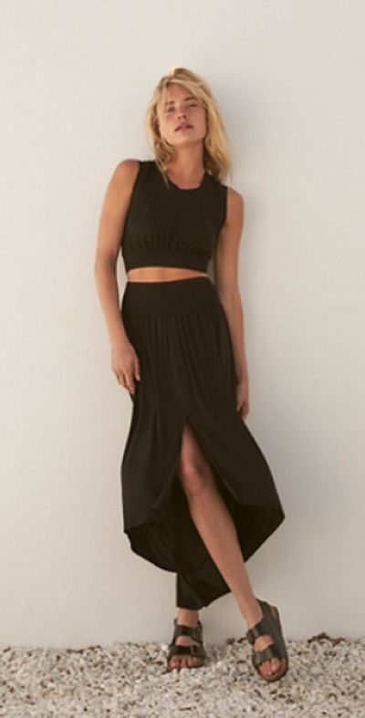 free-est Morningside Set by at Free People, Black, XS - Main Image