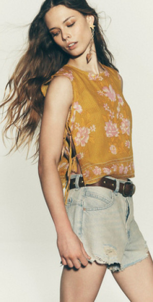 Free People Faded Gardens Tank
