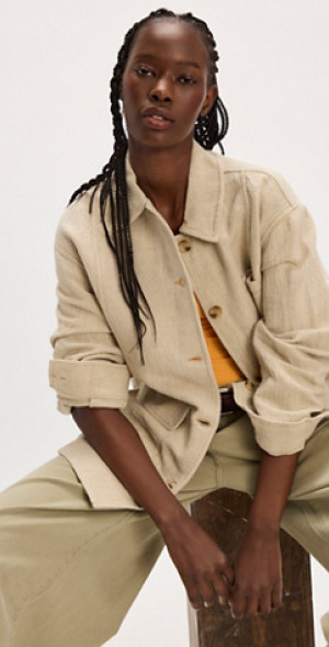 Free People - Lucy Linen Chore Coat