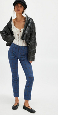Free People - Molly Plaid Slim Pants main image 1