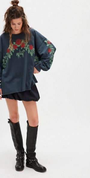 Free People Neria Long Sleeve- Vintage Grape