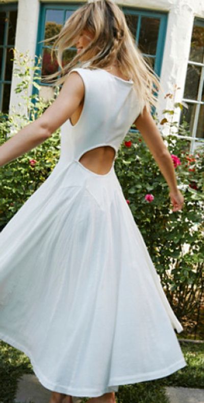 free people white backless dress this maxi is your Size:US 4 / UK 8 / EU 34 Satin Wedding Dress With Multi Dress
