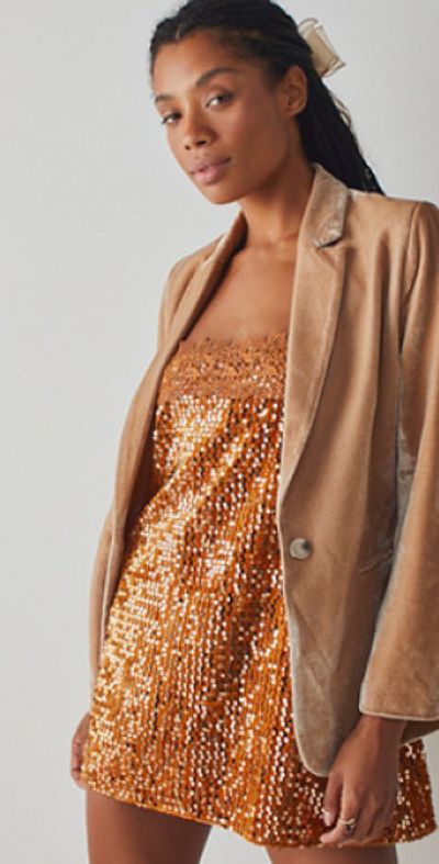 free people that girl sequin mini dress FREE PEOPLE Intimately - That Girl Sequin Slip