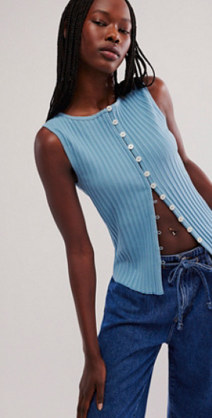 Free People Tilly Striped Tank - Orchid Combo