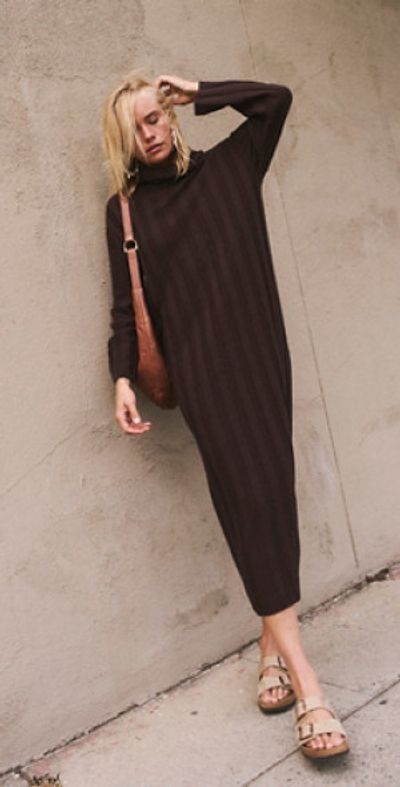 white christmas dresses Free People Black Cozy Up Sweater Dress main image 0