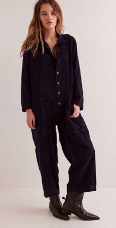 Free People We The Free Margarita Cord Jumpsuit