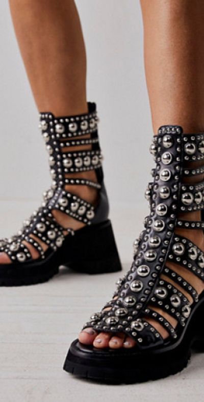 Jeffrey Campbell Siren Studded Gladiator Sandals