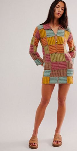 she made me dress SHE MADE ME Inika Crochet Dress