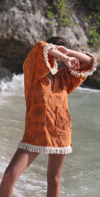 Spell Gypsy♡Oceans of Love Strappy Dress Spell Utopia Strappy Sundress Cinnamon 221112B81 - Free