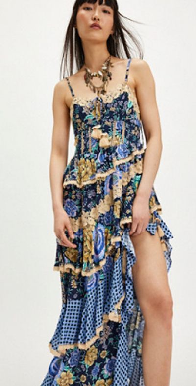 maxi dress slit clothing Liberty, The Long Four-Way Slit Dress – Sailaal