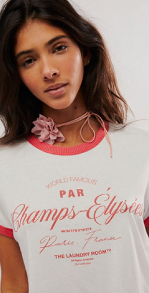 The Laundry Room Champs-Élysées Perfect Ringer Tee