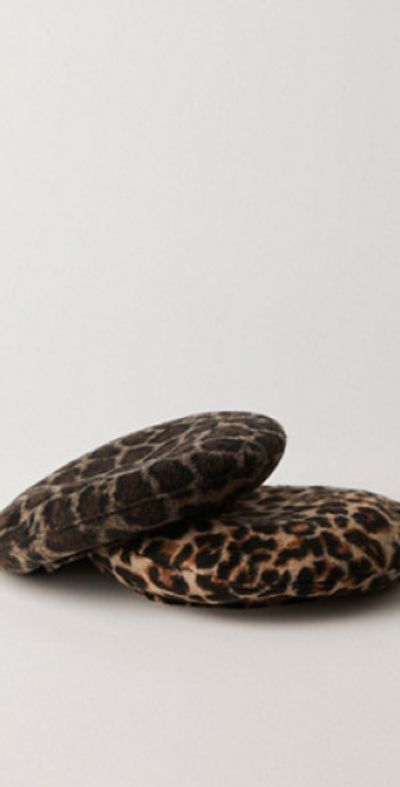 Understated Leather - Penny Leopard Beret display picture 2