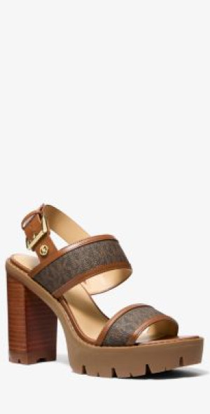 Michael Kors - Holland Signature Logo Platform Sandal