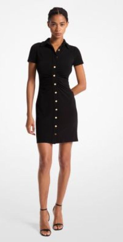 michael kors ruched jersey dress Kors collection