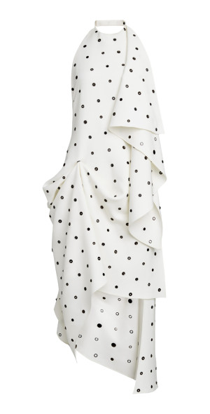 【関税&送料込】Alaia Stretch Cady Dress ALAÏA - - Snap-Embellished Stretch-Cady Midi Dress - Black