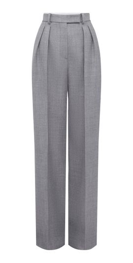 Alex Perry Alex Perry - Tailored Wool Trousers - Grey - UK 6