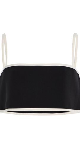 Alexis Alexis - Simi Cropped Cotton Top - Black - XS