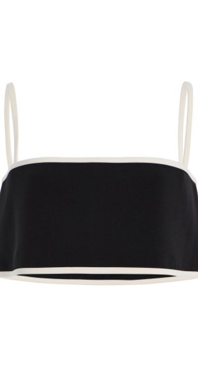 Alexis Alexis - Simi Cropped Cotton Top - Black - XS