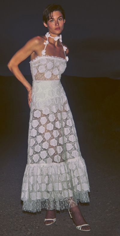 knee length dresses for ladies Alexis | Cream Plunge-Neck Midi Dress with Draped and Ruched Detailing