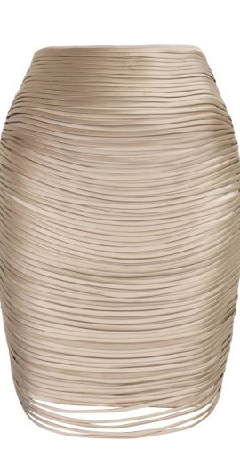 Andres Otalora Andres Otalora - Noche Estrellada Fringed Mini Skirt - Taupe - US 0