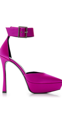 Arielle Baron Arielle Baron - Ambrosia Silk-Satin Platform Pumps - Pink - IT 38.5 - Moda Operandi