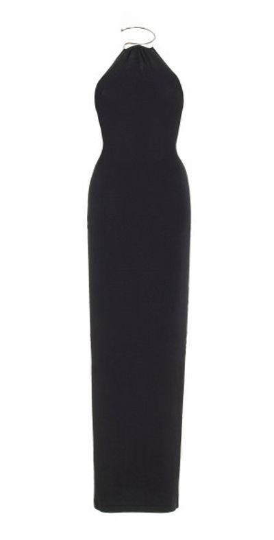 Aya Muse - - Clava Backless Halter Maxi Dress - Black - S - Moda Operandi